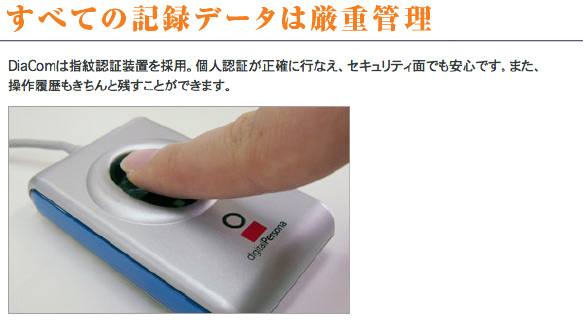 全ての記録データは厳重管理